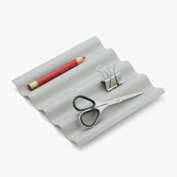 WAVE LEATHER TRAY - SQUARE-S