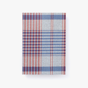 A5 notebook - Bishu red plaid