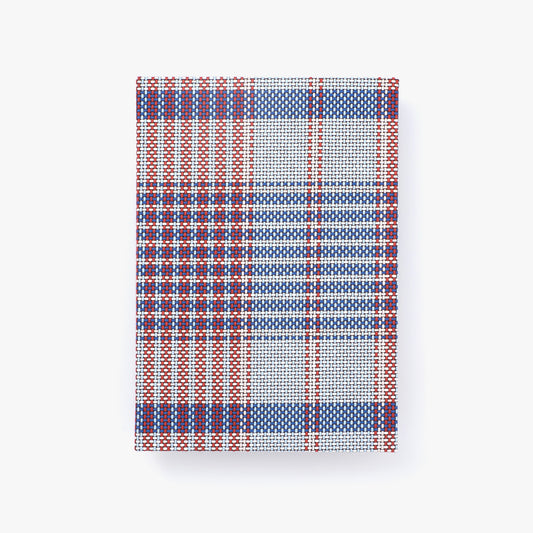 A5 notebook - Bishu red plaid