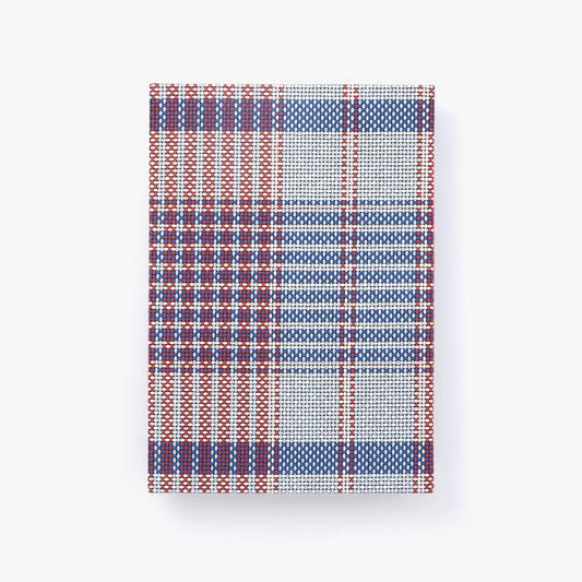 A5 notebook - Bishu red plaid