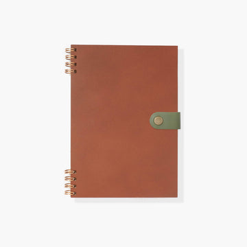 B6 notebook - Leather / Brown