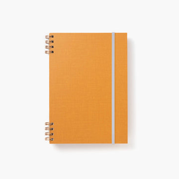 B6 notebook - Blockcloth / Orange