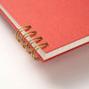 B6 notebook - Blockcloth / Red